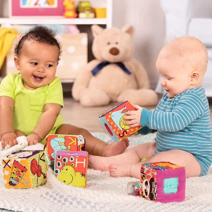 B. ABC Soft-Bauklötze mit Tiermotiven – Bild 5
