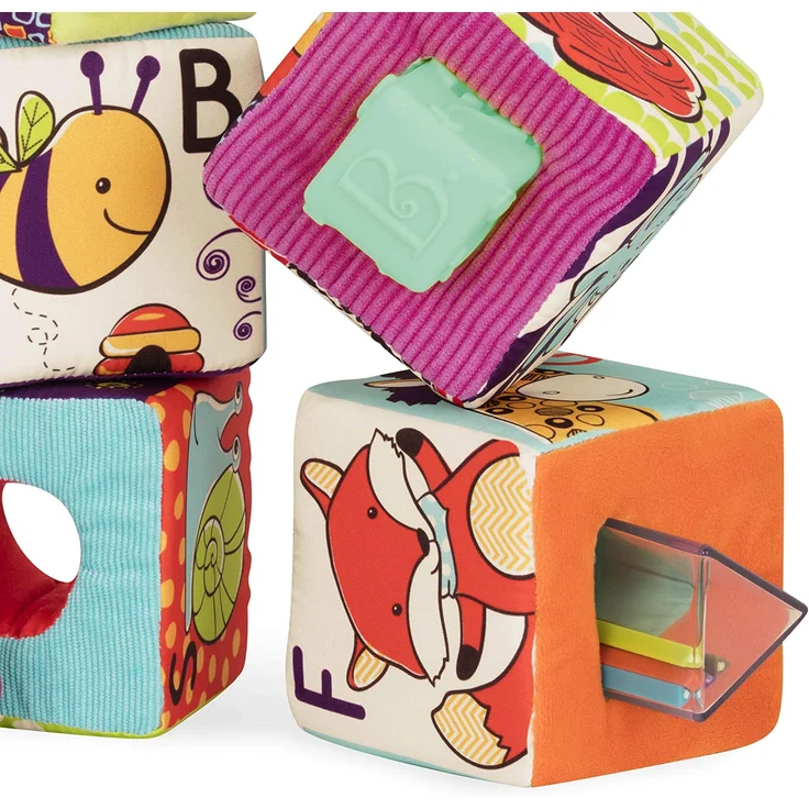B. ABC Soft-Bauklötze mit Tiermotiven – Bild 7