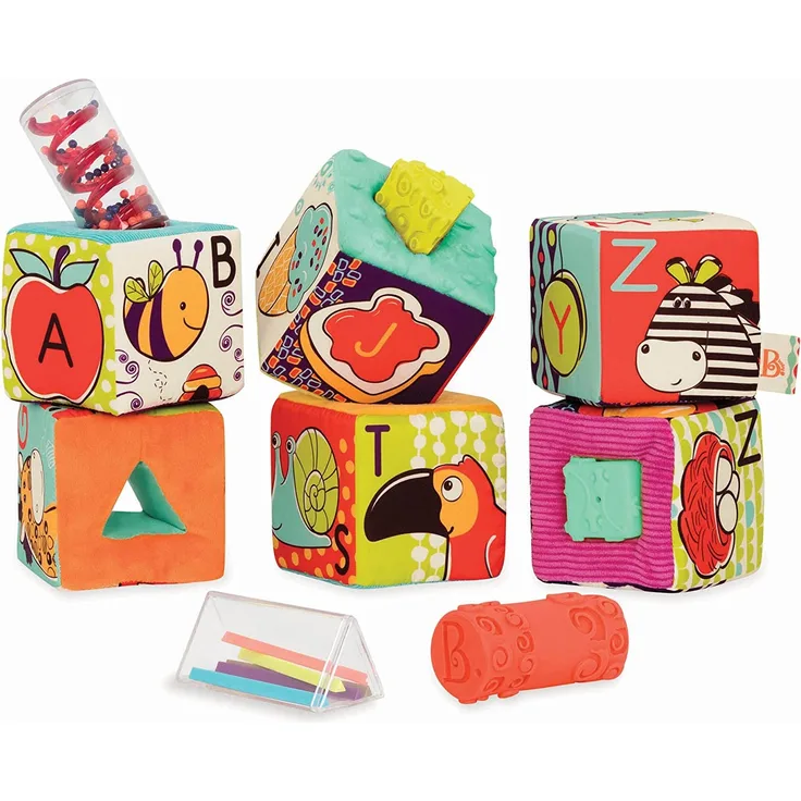 B. ABC Soft-Bauklötze mit Tiermotiven