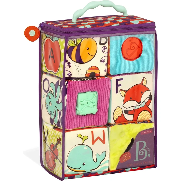 B. ABC Soft-Bauklötze mit Tiermotiven – Bild 2