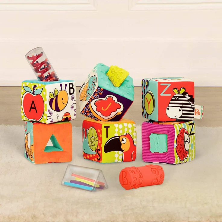 B. ABC Soft-Bauklötze mit Tiermotiven – Bild 9