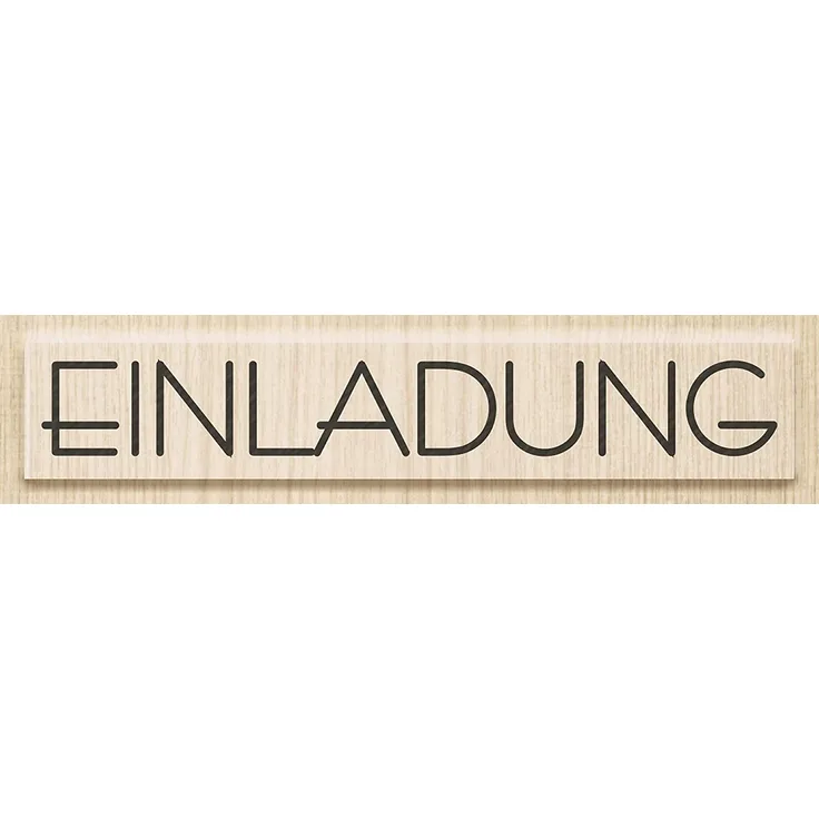 Knorr Prandell 211800330 Knorr prandell 211800330 Stempel aus Holz (Einladung) Motivgröße 9 x 1,3 cm, Motiv: Einladung
