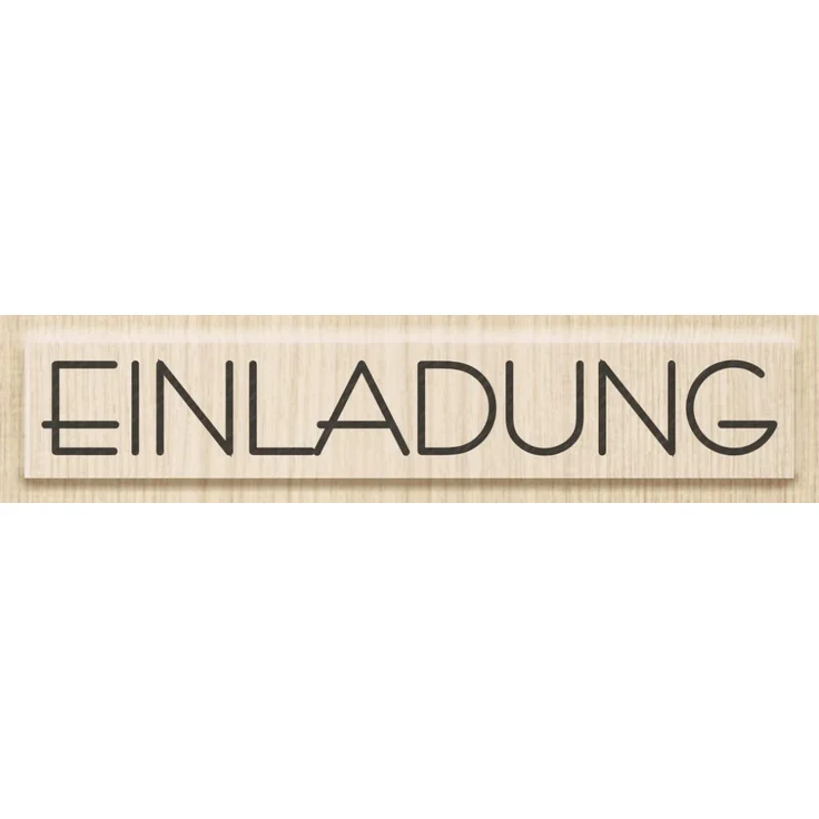 Knorr Prandell 211800330 Knorr prandell 211800330 Stempel aus Holz (Einladung) Motivgröße 9 x 1,3 cm, Motiv: Einladung – Bild 3