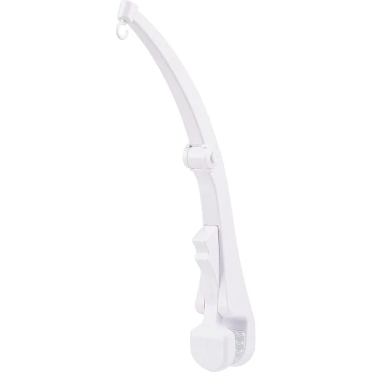 Fehn Reisemobile-Gestänge - Klemm-Halterung für Reise-Musik-Mobile zum Befestigen am Reisebett – ohne Spielwerk – passend für alle Fehn Reise-Musik-Mobiles, 249927,weiß, 41 x 12,2 x 10,4 cm