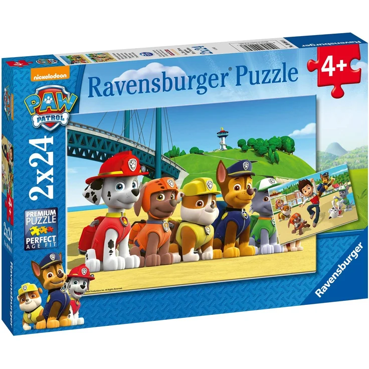 Ravensburger Puzzle Kinder Heldenhafte Hunde, Für Kinder Ab 4 Jahren, Zwei Motive, 2 x 24 Teile – Bild 2