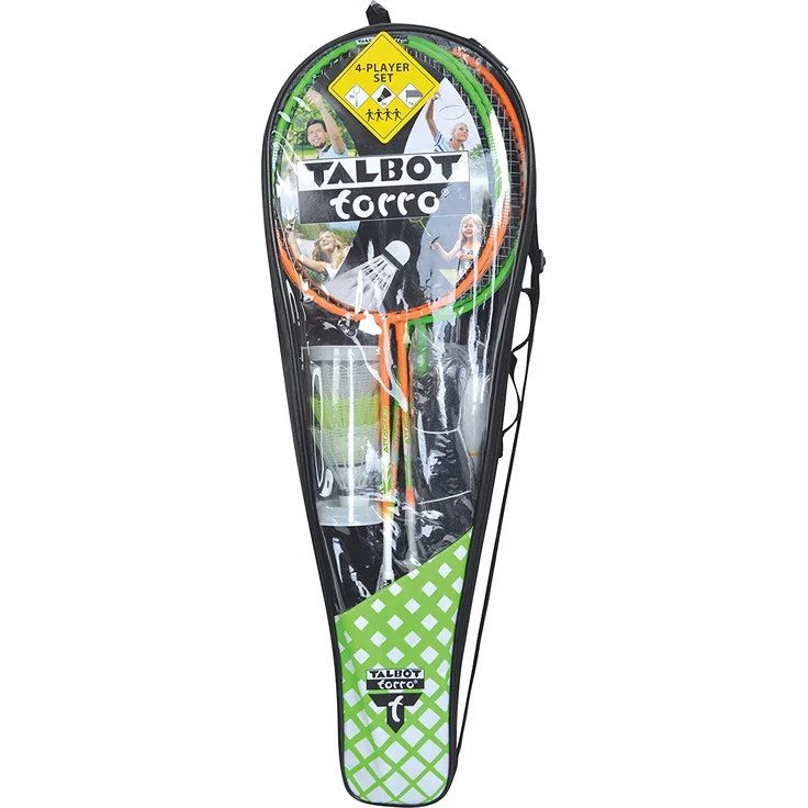 Talbot Torro Unisex – Erwachsene Badminton Federball, 4-Attacker Plus Set, 449406 – Bild 6