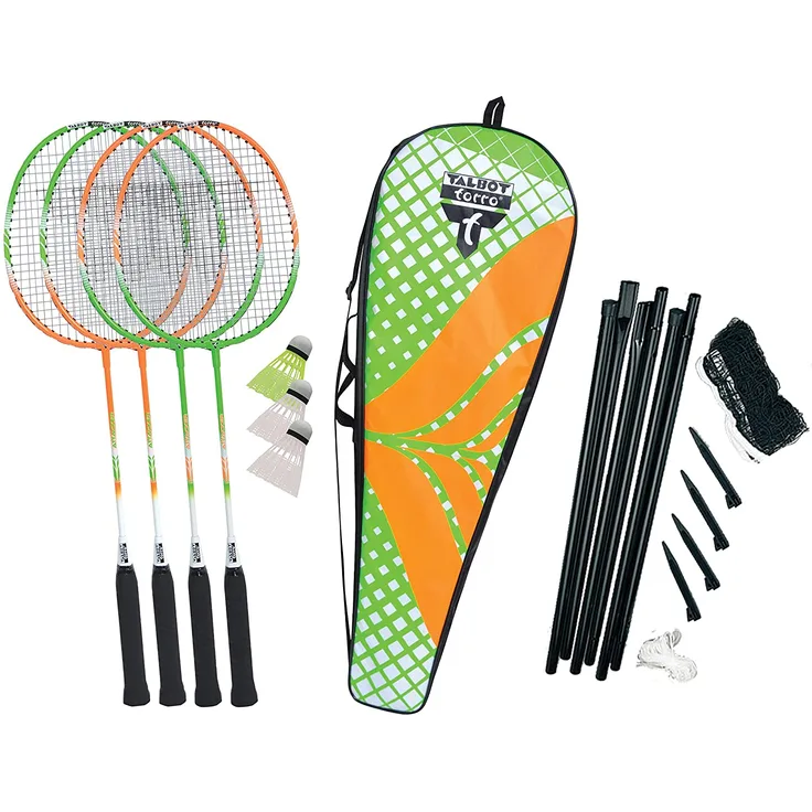 Talbot Torro Unisex – Erwachsene Badminton Federball, 4-Attacker Plus Set, 449406