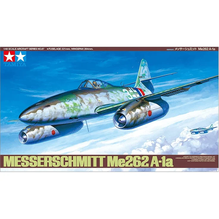 Tamiya 1:48 Dt. Messerschmitt Me262 A-1A Plastik Modellbau 300061087 – Bild 2