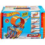 Hot Wheels GKT87 - Rennkiste mit 3 Stunts in 1 Set, transportable einfache Aufbewahrung, 6 bis 10 Jahre - Preisvergleich