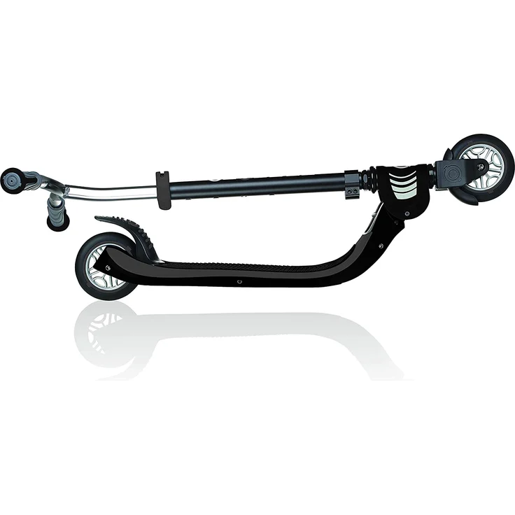 Globber Flow Foldable Unisex-Tretroller, zusammenklappbar, 473-120, schwarz/grau, höhenverstellbar – Bild 2