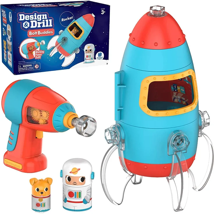 Learning Resources 4187 Design u. Drill Schrauberkumpel – Rakete – Bild 1