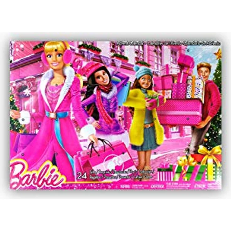 Barbie Advent Calendar with Barbie Accessories 24 Surprise Items incl Shoes Boots Purses Jewellery – Bild 1