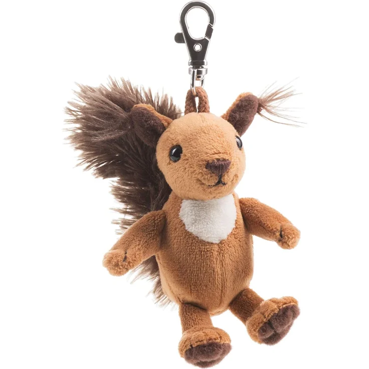 Schaffer Knuddel mich! 250 Anhänger Luzy Plüsch Eichhörnchen, Braun/Weiß, 11cm – Bild 1