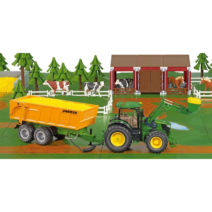 SIKU 6780, Tandem-Achs-Anhänger, 1:32, Fernsteuerbar, Für SIKU CONTROL Fahrzeuge mit Anhängerkupplung, Metall/Kunststoff, Orange – Bild 6