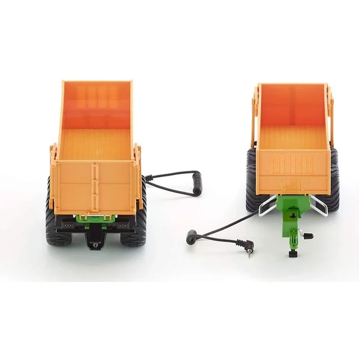 SIKU 6780, Tandem-Achs-Anhänger, 1:32, Fernsteuerbar, Für SIKU CONTROL Fahrzeuge mit Anhängerkupplung, Metall/Kunststoff, Orange – Bild 5