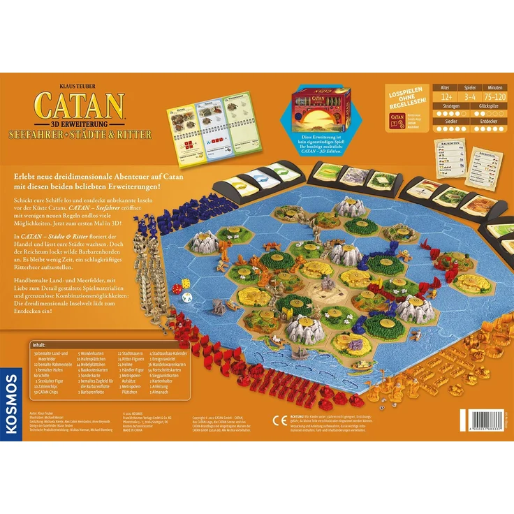 Catan - 3D Edition - Seefahrer und Städte & Ritter (Erw. ) – Bild 2
