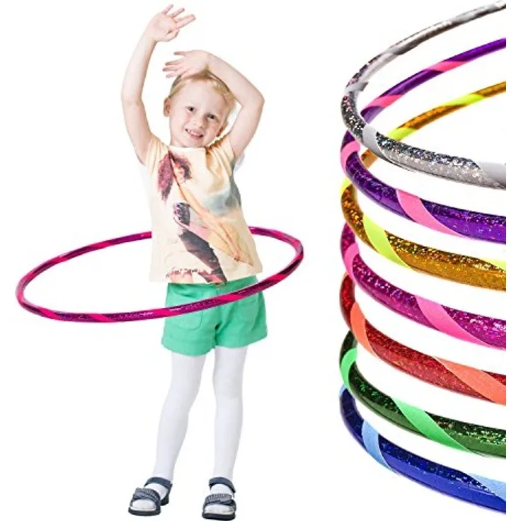 Glamour Kinder Hula Hoop, Ø80cm, Pink-Pink