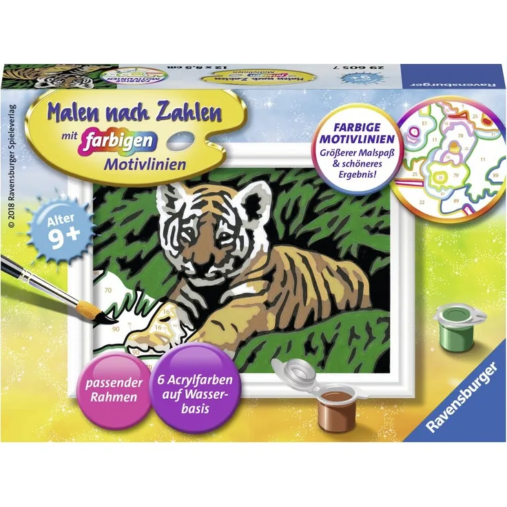 Ravensburger Malen nach Zahlen Süßer Tiger