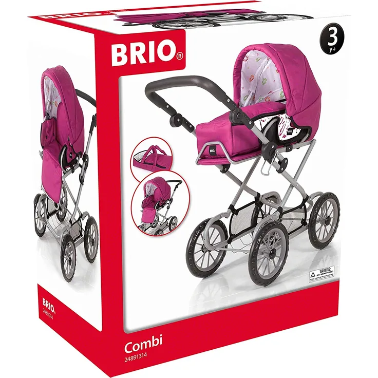 BRIO 10290 - Puppenwagen Combi, Rose