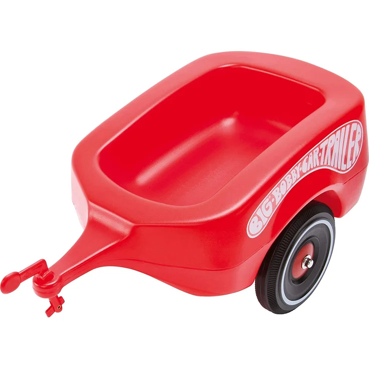 BIG-Bobby-Car Trailer Rot - Bobby-Car Anhänger für drinnen und draußen, für das BIG-Bobby-Car und die BIG-Bobby-Scooter, bis 25 kg, für Kinder ab 1 Jahr – Bild 1