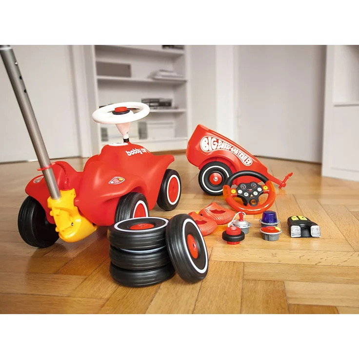 BIG-Bobby-Car Trailer Rot - Bobby-Car Anhänger für drinnen und draußen, für das BIG-Bobby-Car und die BIG-Bobby-Scooter, bis 25 kg, für Kinder ab 1 Jahr – Bild 5