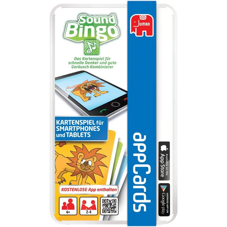 Jumbo 17786 - Appcards, Sound Bingo Kartenspiel