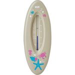 NUK 10256388 Badethermometer für sicheres Baden, natürliche Messflüssigkeit aus Rapsöl, Made in Germany, 1 Stück, grau