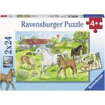 Ravensburger Puzzle 2x24 Teile Auf dem Pferdehof