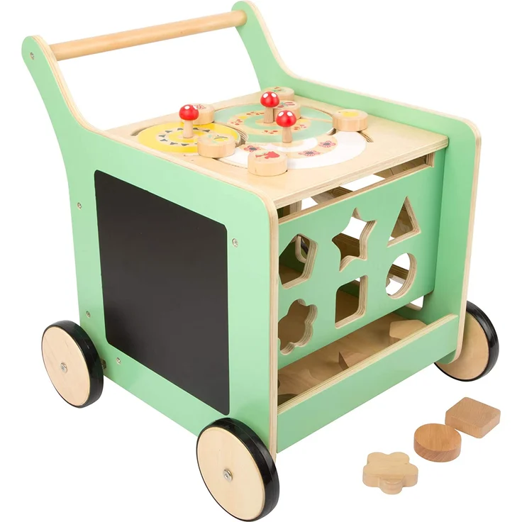 small foot 10947 Lauflernwagen "Move it!", aus 100% FSC®-Zertifiziertem Holz, Motorikspielzeug und Lauflernhilfe – Bild 3
