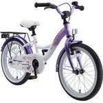 Bikestar Kinder Fahrrad Classic, Lila Weiß, ab 18 Zoll