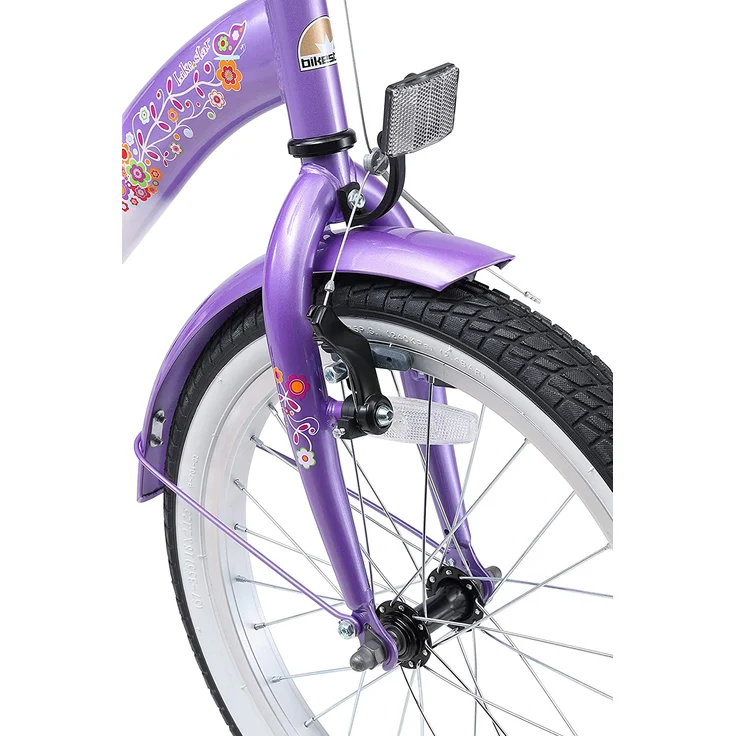 Bikestar Kinder Fahrrad Classic, Lila Weiß, ab 18 Zoll – Bild 7