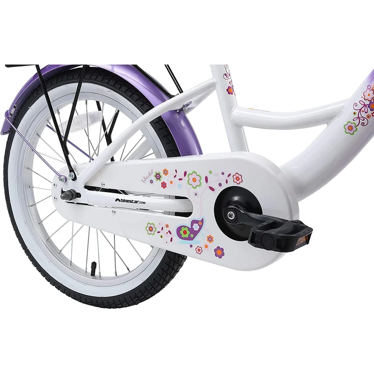 Bikestar Kinder Fahrrad Classic, Lila Weiß, ab 18 Zoll – Bild 4