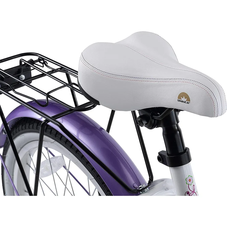 Bikestar Kinder Fahrrad Classic, Lila Weiß, ab 18 Zoll – Bild 5