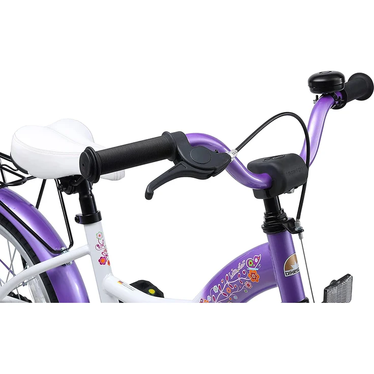 Bikestar Kinder Fahrrad Classic, Lila Weiß, ab 18 Zoll – Bild 6
