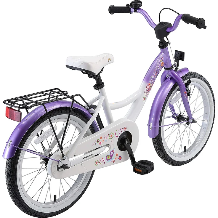 Bikestar Kinder Fahrrad Classic, Lila Weiß, ab 18 Zoll – Bild 3