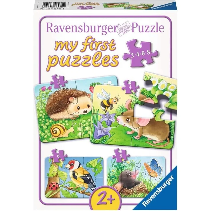 Ravensburger my first Puzzles 2, 4, 6, 8 Teile Süße Gartenbewohner – Bild 1