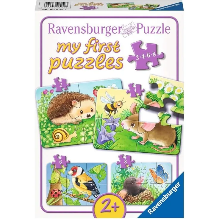 Ravensburger my first Puzzles 2, 4, 6, 8 Teile Süße Gartenbewohner