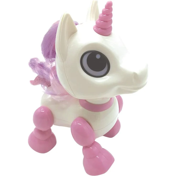 Lexibook ROB02UNI Power Mini-My Little Unicorn Roboter mit Geräuschen, Musik, Lichteffekten, Sprachwiederholungsfunktion und Reaktion auf Geräusche-ROB02UNI – Bild 1