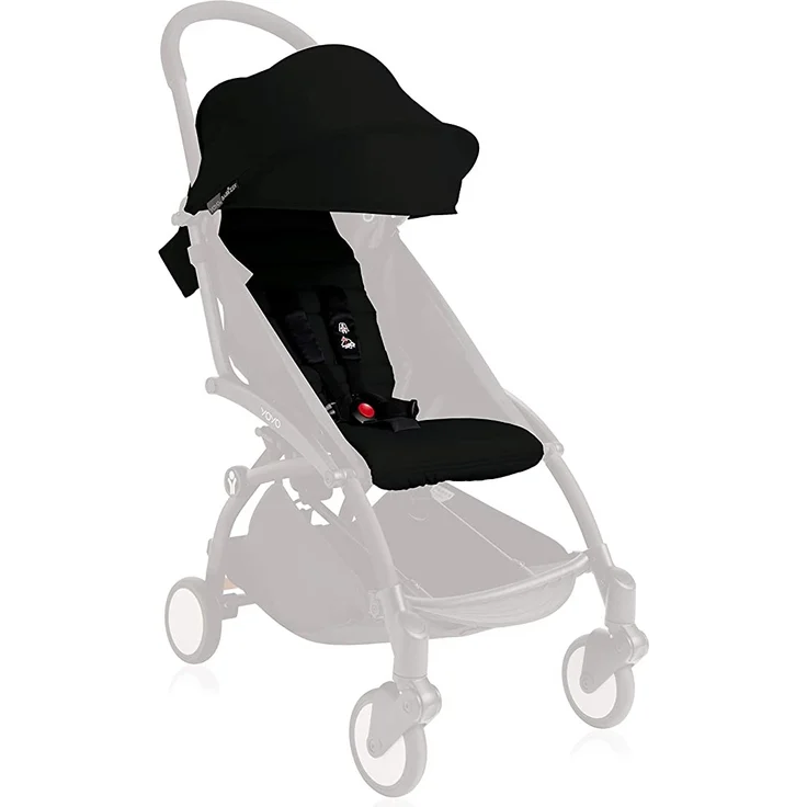 Babyzen 'Yoyo 6+' Textilset, Verdeck und Sitzbezug, ab 6 Monaten, schwarz - Preisvergleich – Bild 2