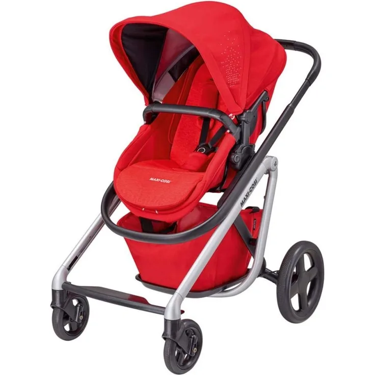 Maxi-Cosi Lila, bequemer Buggy, geeignet ab dem ersten Tag, Reise-System mit Babykörben, 0 Monate - 3,5 Jahre, 0-15 kg, Nomad Blue (blau), 1311243110