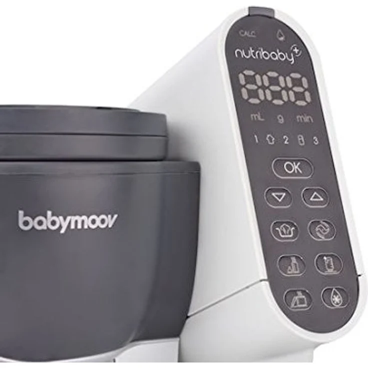 Babymoov 'Nutribaby Plus' Babynahrungszubereiter 5 in 1 Industrial Grey, 2200 ml Fassungsvermögen - Preisvergleich – Bild 3
