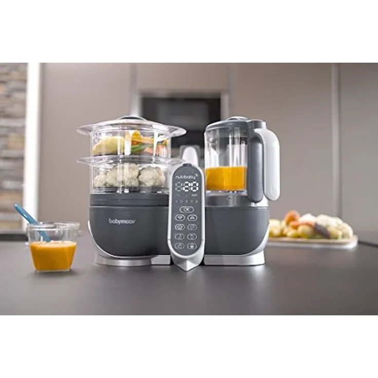 Babymoov 'Nutribaby Plus' Babynahrungszubereiter 5 in 1 Industrial Grey, 2200 ml Fassungsvermögen - Preisvergleich – Bild 2