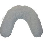 Theraline Nackenkissen mittel + Bezug Melange mittelgrau Bamboo Mikroperlen