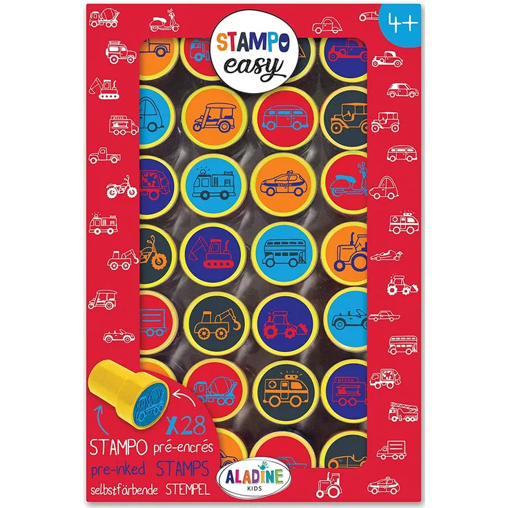 Aladine 03622 Stampo Easy Stempelset, Mehrfarbig
