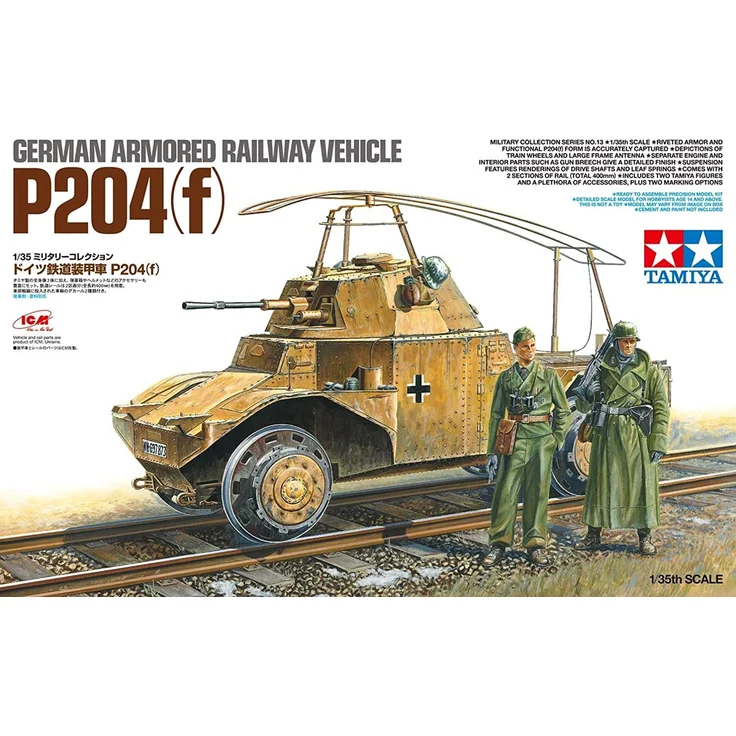 Tamiya 1:35 Deutsche P204 Schienen-Panzer 300032413 – Bild 5