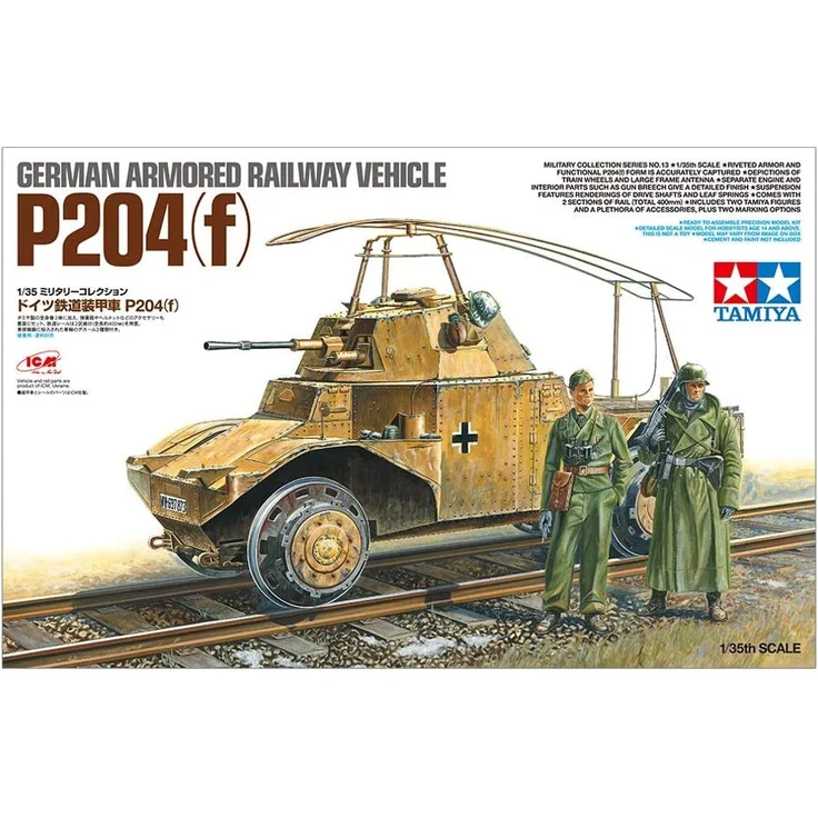 Tamiya 1:35 Deutsche P204 Schienen-Panzer 300032413 – Bild 7