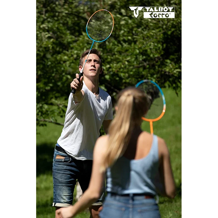 Talbot Torro Badminton-Set 2-Attacker, 2 Schläger, 2 Federbälle, in wertiger Tasche, 449402 – Bild 3