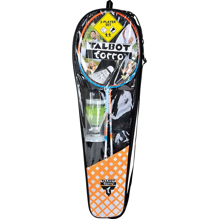 Talbot Torro Badminton-Set 2-Attacker, 2 Schläger, 2 Federbälle, in wertiger Tasche, 449402 – Bild 6