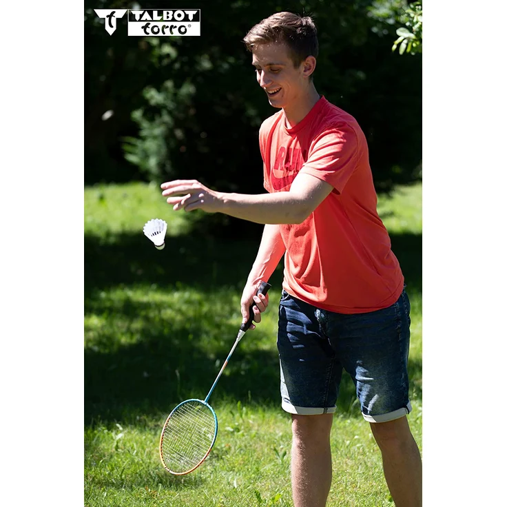 Talbot Torro Badminton-Set 2-Attacker, 2 Schläger, 2 Federbälle, in wertiger Tasche, 449402 – Bild 2