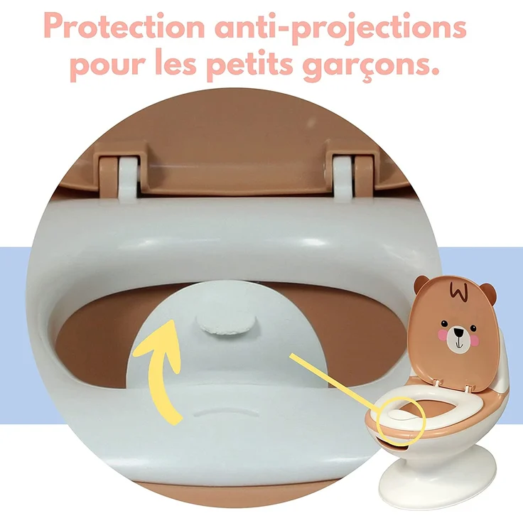 Bambisol Töpfchen für Babys, Toilette, Bär, Sauberkeit für Kinder, pflegeleicht – Bild 6